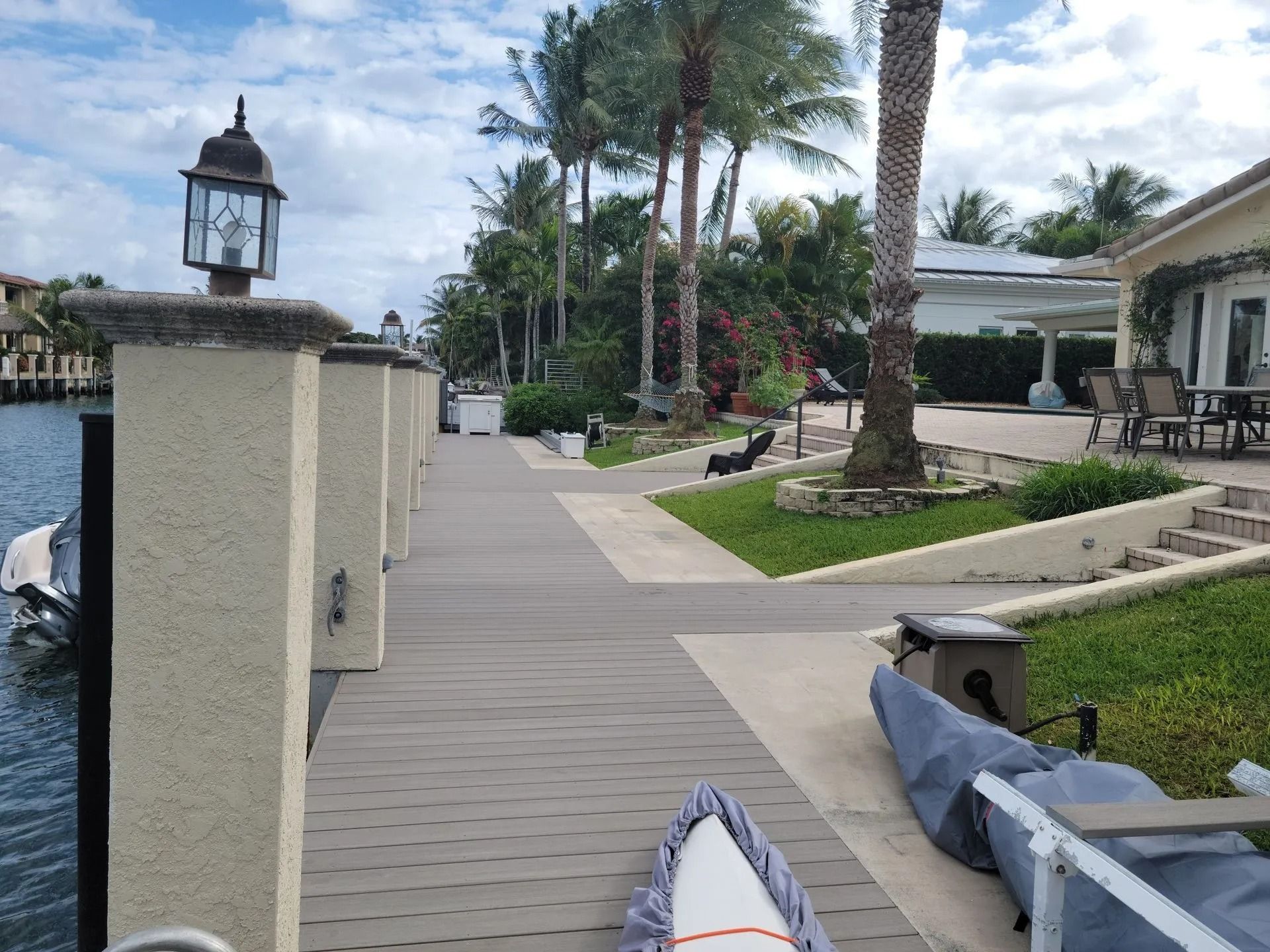 Custom dock construction in Broward County