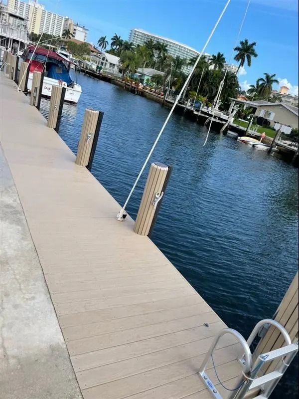 Waterfront dock construction