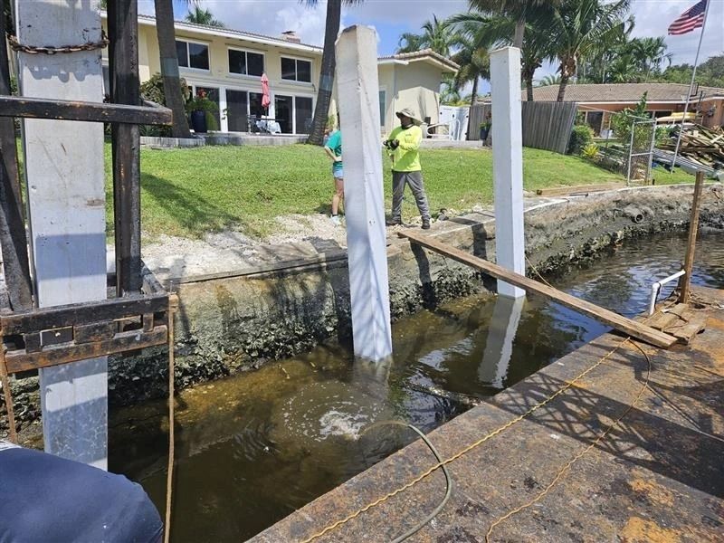 Seawall and dock repair project